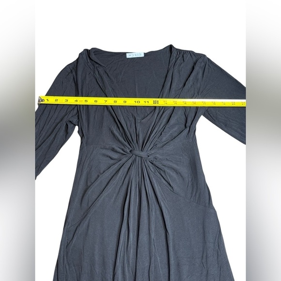 WOMENS‎ WYETH 95 % Rayón BLACK  LINED 3/4 SLEEVE   DRESS SIZE SMALL - Picture 7 of 13